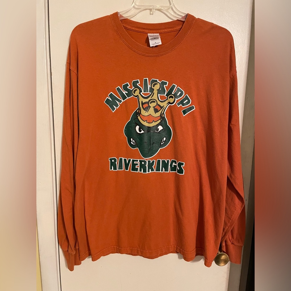 Vintage Mississippi Riverkings Hockey Long-sleeve Gildan X-Large T-shirt